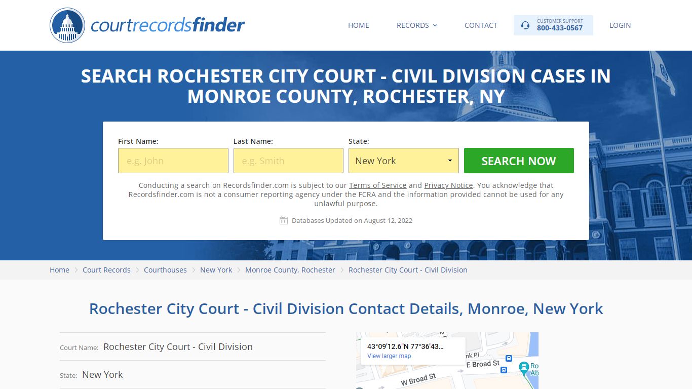 Rochester City Court - Civil Division Case Search - Monroe ...